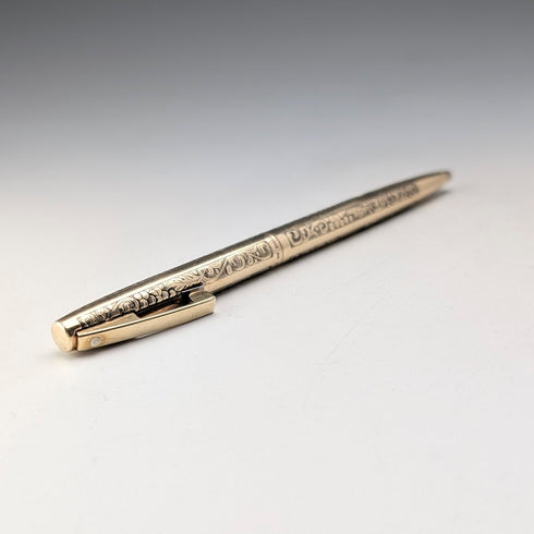 復古美國 Sheaffer 12K 鍍金原子筆